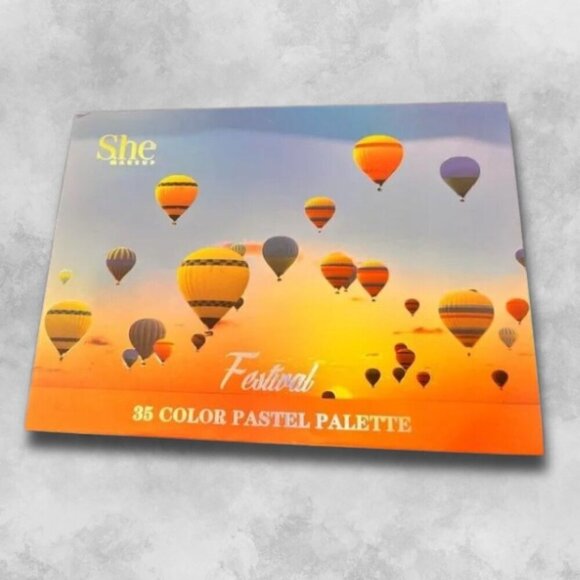 She Makeup Eyeshadow Festival 35 Color Pastel Palette Bold & Bright Hues W BNIB - Picture 2 of 5